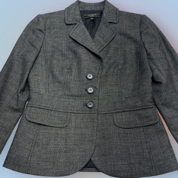 ANN TAYLOR Women’s 0 Charcoal Gray Suit Jacket - Picture 1 of 3